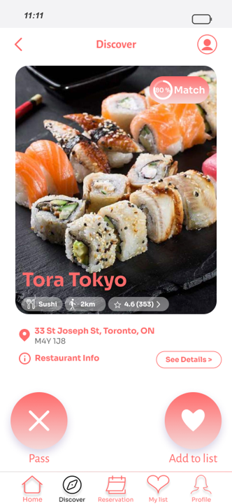 Final UI: Booking flow